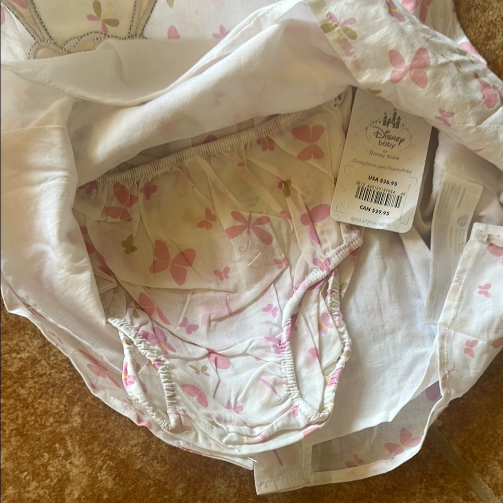 Disney Baby Thumper Pink and White Dress - NEW with tags, 9-12 month - Picture 3 of 5